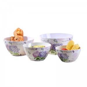 August Grove Helenie Melamine Salad bowl 4-Piece-Set AGGR3154